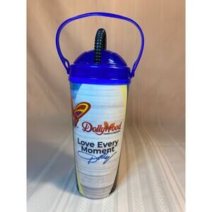DollyWood Souvenir Drink Cup by Whirley 20oz for Walking w Handle Lid Straw New
